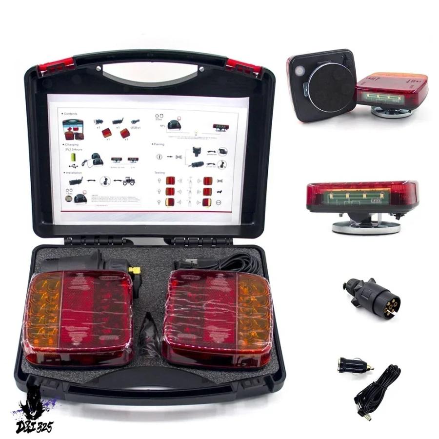 【互換品】 キャラバン キャッパー ラグ ボート 2個 ワイヤレス磁気LEDトラックテールライト トレーラーテールライト 信号灯 ブレーキライト 社外製 |  | 04