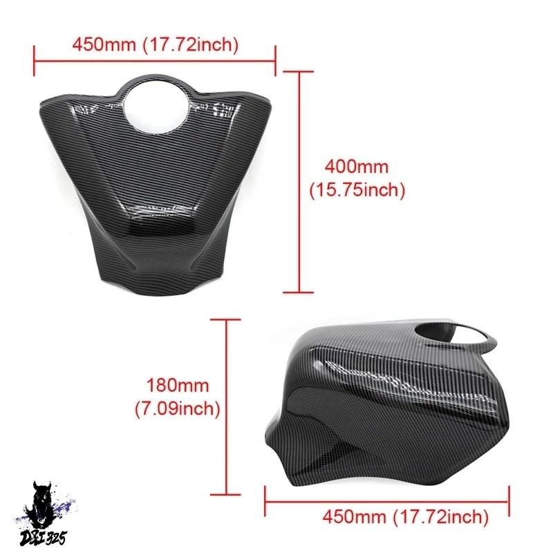 【互換品】 ヤマハ YZF-R1 2015-2020用 燃料タンクカバー カーボン保護カバー 社外製