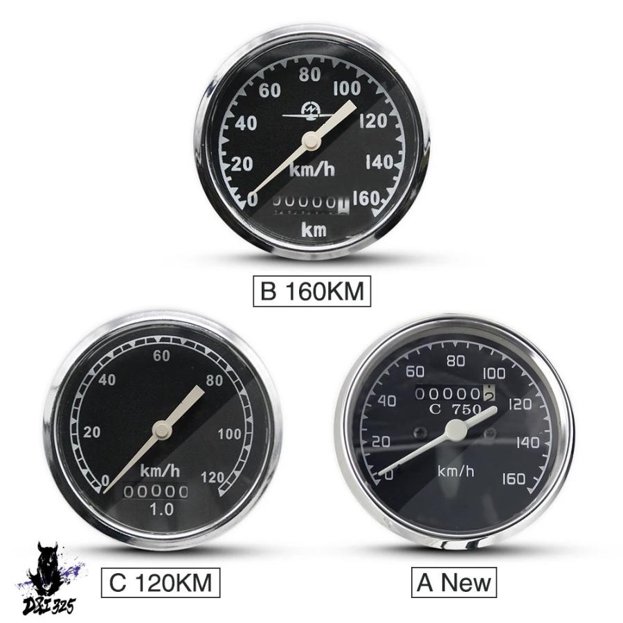 互換品】 BMW Alconstar-レトロラウンドバイク スピードメーター