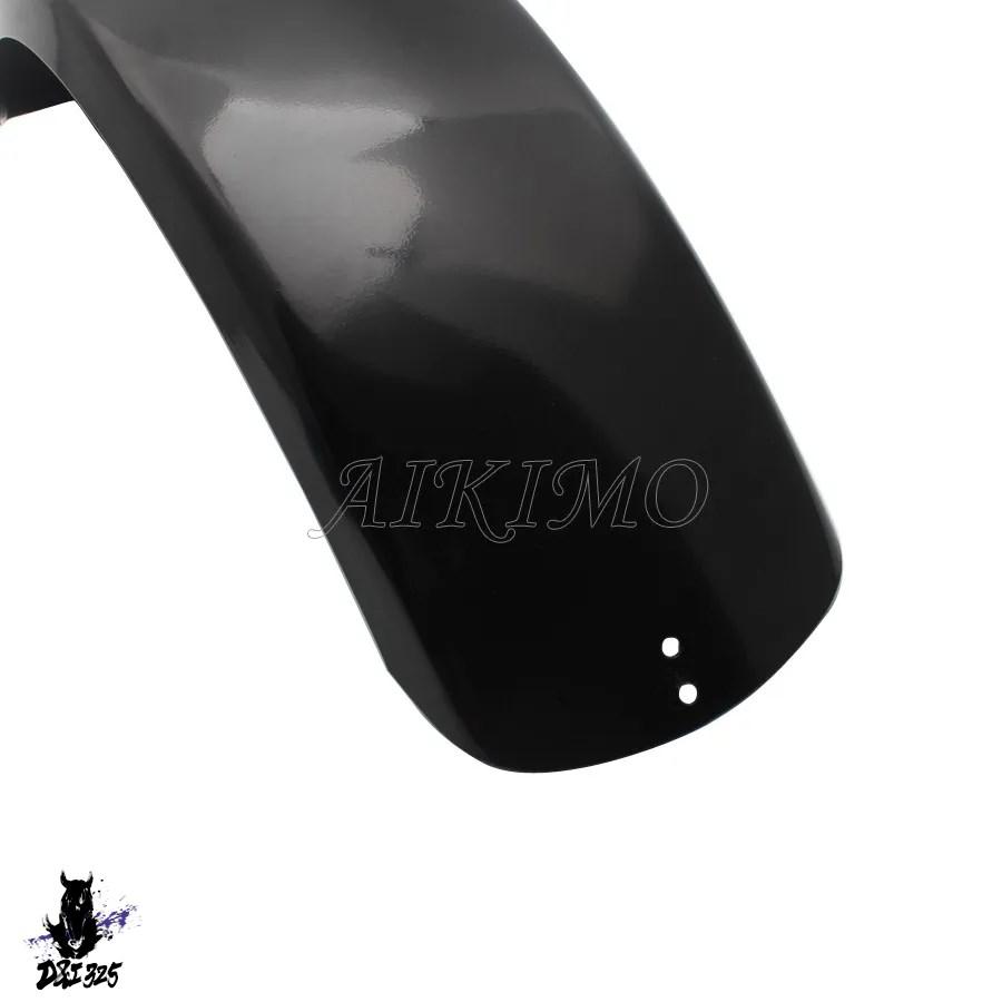 【互換品】 ホンダ Steed 400 600 トライアンフ BSA XS650をベースにしたオールドスクール6インチブラックフラットトレーラートフェンダーのハーレーチョッパー_3