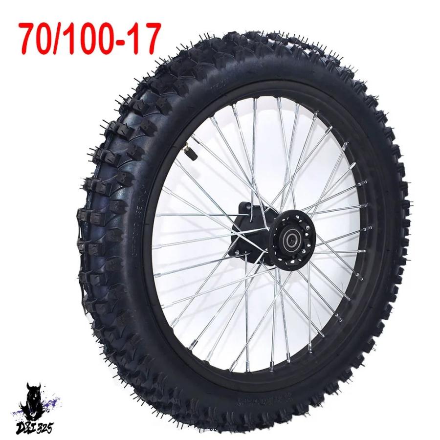 互換品】 17インチ フロントホイール タイヤ 70 100-17インチ