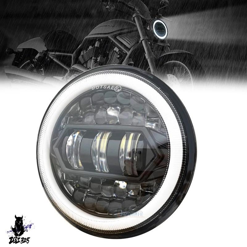 互換品】 5.75インチLEDバイクヘッドライト ディテール 社外製 : D&I