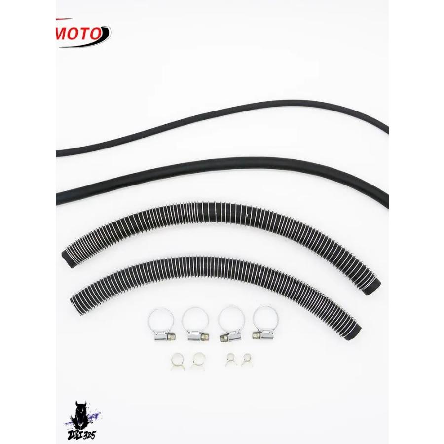 【互換品】 JLA-21クワッドバイク用フルセットラジエータータンク冷却液ホース水ロード管クランプ 4輪バギー200cc 250cc 300ccパーツ 社外製