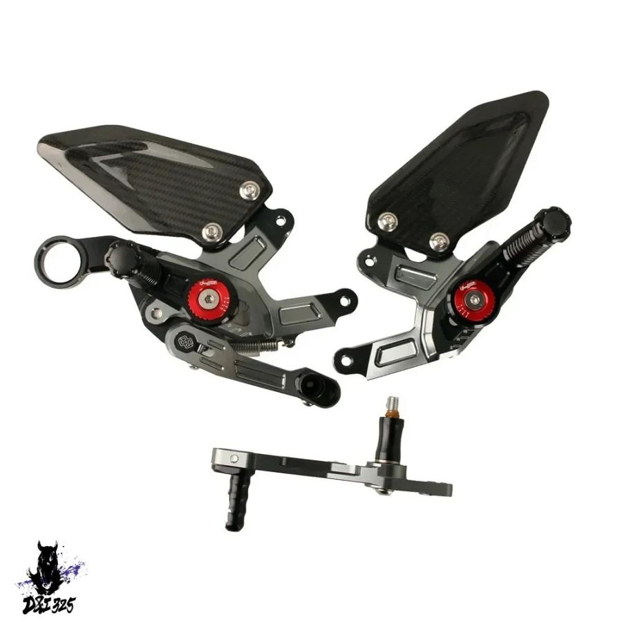 【互換品】 BMW S1000RR 2015-2018用カーボンフットレストキット 社外製_3