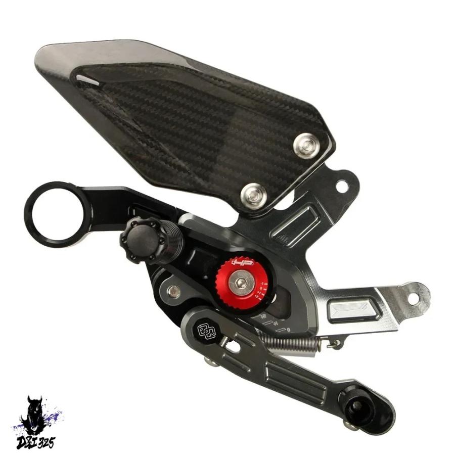 【互換品】 BMW S1000RR 2015-2018用カーボンフットレストキット 社外製_4