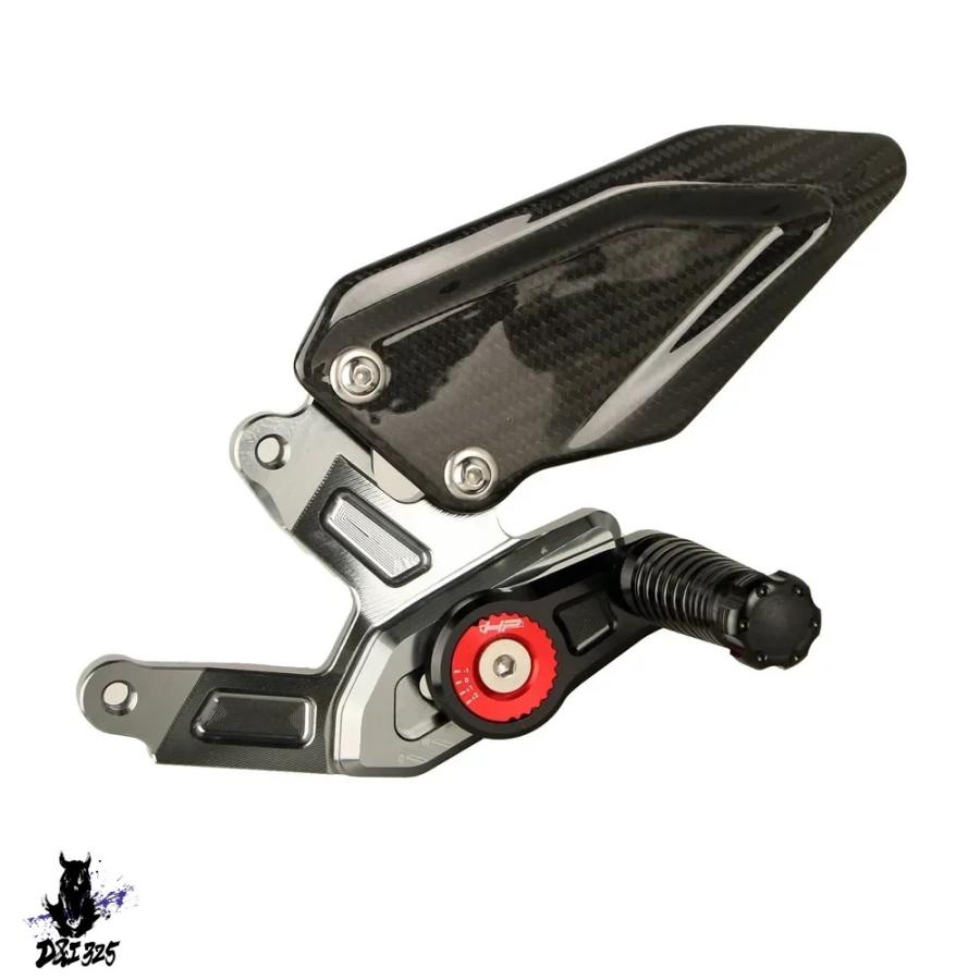 【互換品】 BMW S1000RR 2015-2018用カーボンフットレストキット 社外製_5