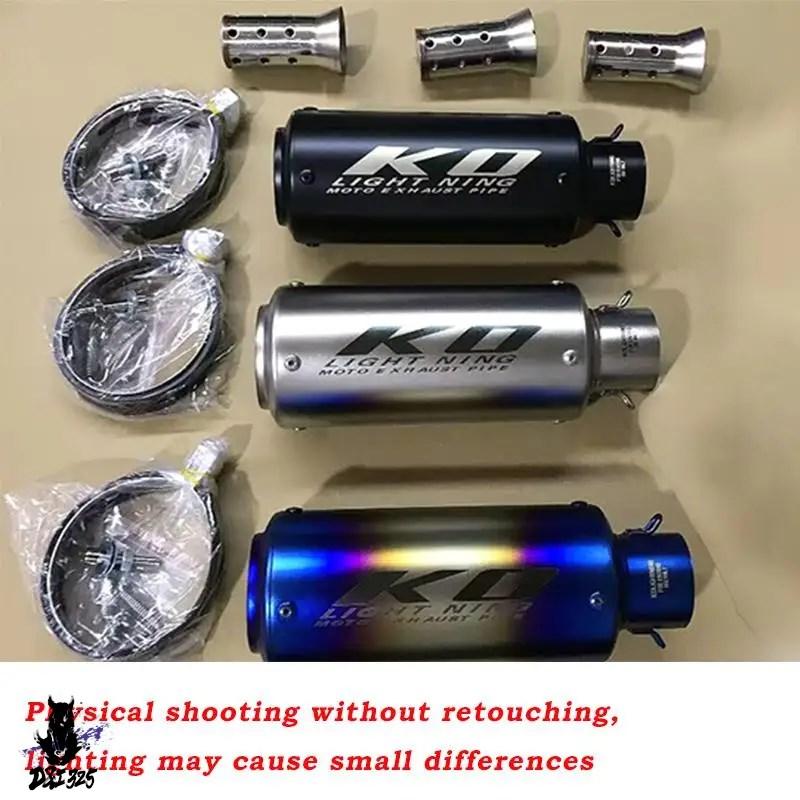 【互換品】 汎用 38-51mm DBキラーパイプ バイクエキゾーストサイレンサー ヤマハ カワサキ ホンダ スズキ BMW 社外製_3