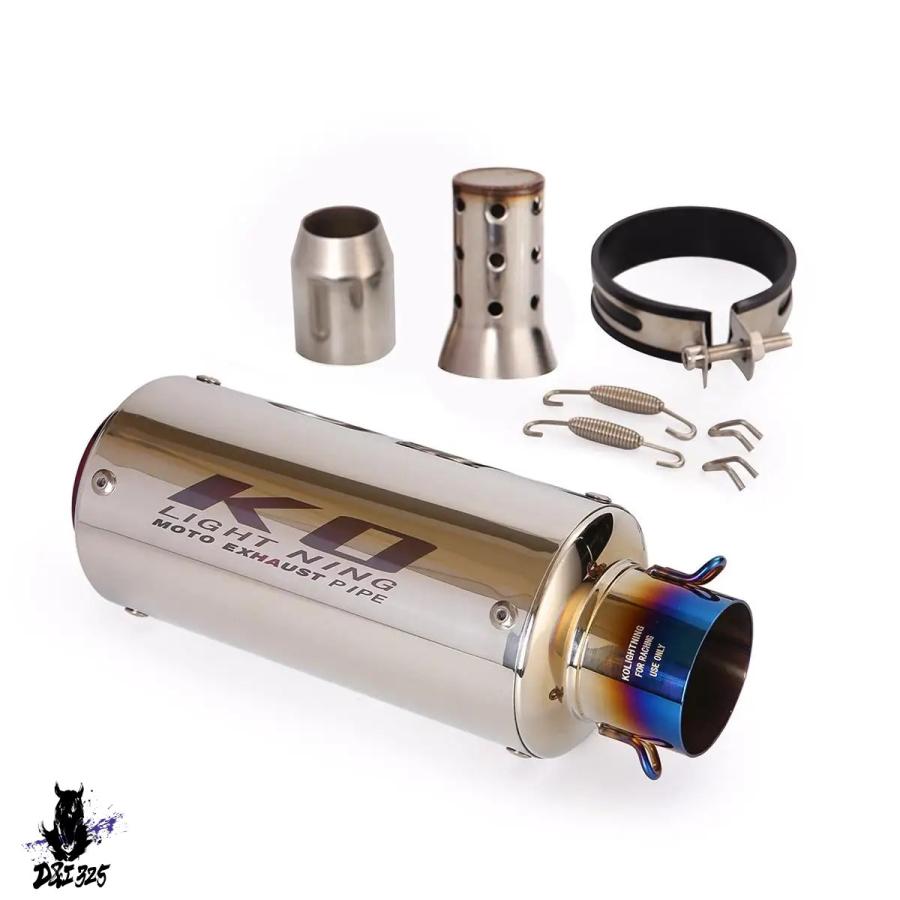 【互換品】 汎用 38-51mm DBキラーパイプ バイクエキゾーストサイレンサー ヤマハ カワサキ ホンダ スズキ BMW 社外製_5