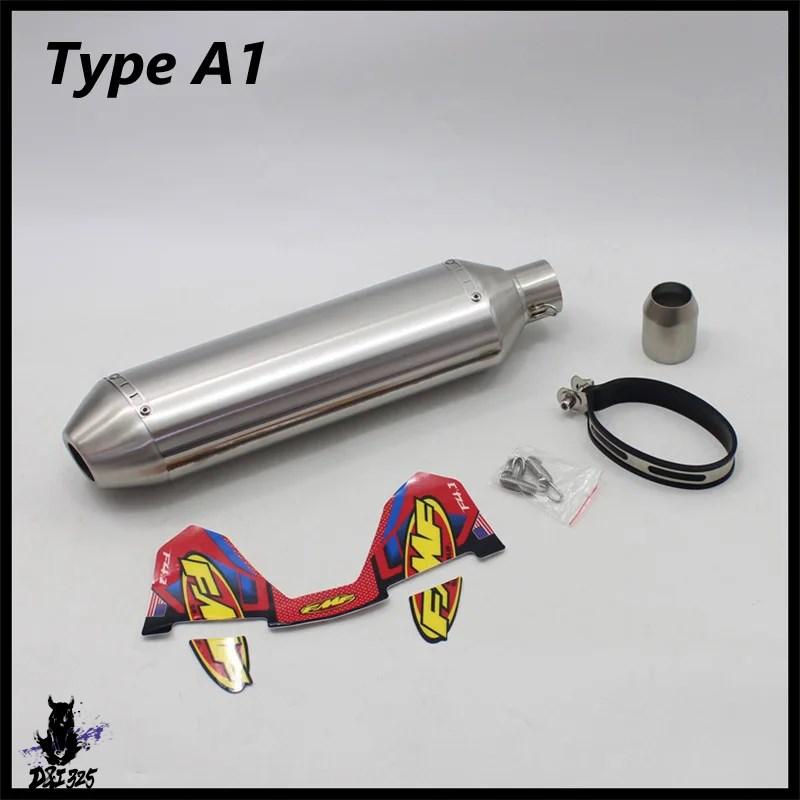 【互換品】 FMF 4Tエスケープマフラー 51mm入口 - CRF150F CRF250F KTM EXC TMAX NMAX PCX DRZ400 R6 社外製_1