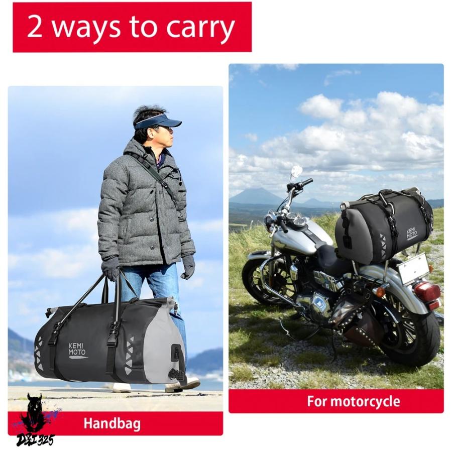 【互換品】 バイク用防水ラゲッジバッグ 汎用 ツーリング 屋外対応 BMW R1250GS R1200GS LC ADF 850GS F800GS 社外製_4