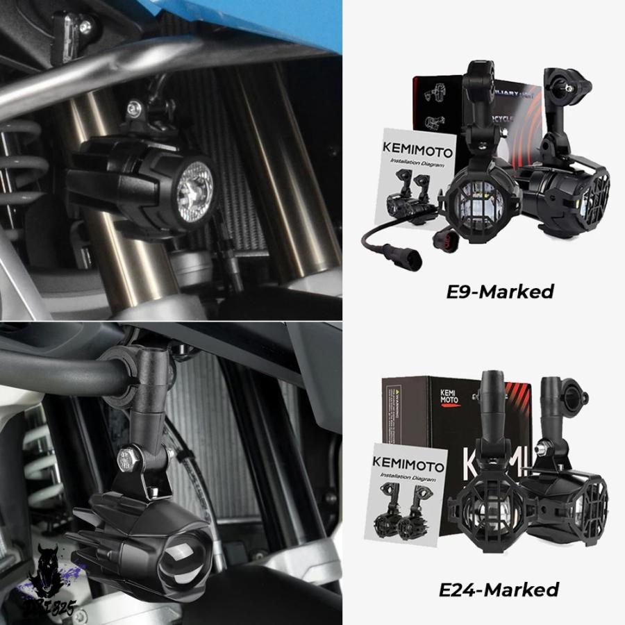 【互換品】 BMW R1200GS LC R1250GS F800GS GSR1200 F850GS F750GS Adventure用のフォグランプ＆バイクライトガードカバー 社外製_2