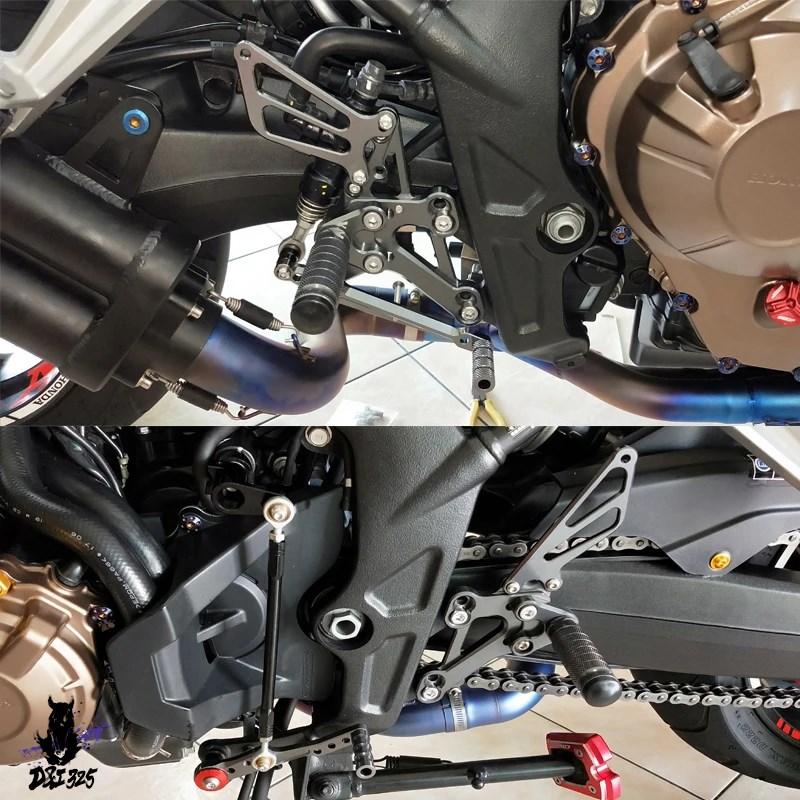 【互換品】 ホンダ CBR650R CB650R 2019-2023 バイクリアキット フットペグ ペダル 社外製_2