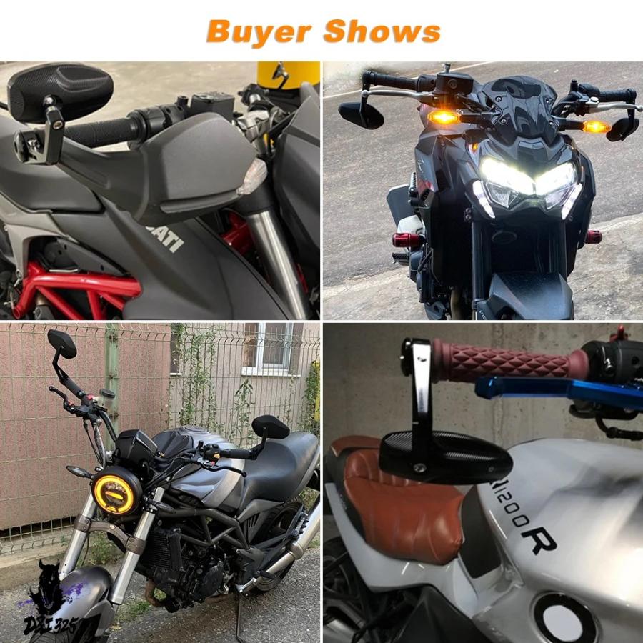 【互換品】 モトグッツィのバイクハンドルバーエンドミラーアクセサリー 社外製_20