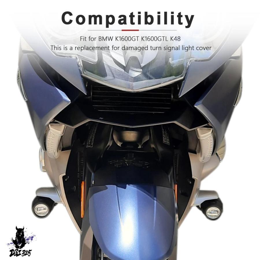 【互換品】 BMW K1600GTL K1600GT インジケーターケース バイクウィンカーカバー アクセサリー 1個 2個 社外製の画像