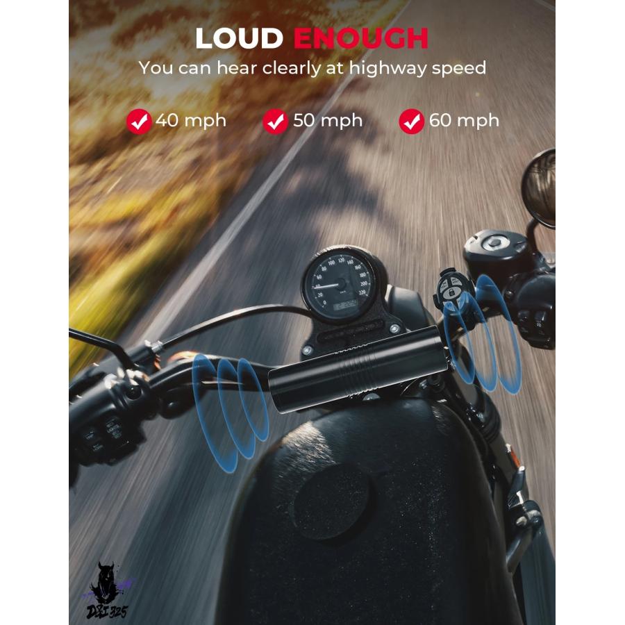 互換品】 Kemimoto バイク用汎用ステレオスピーカー 0.7-1インチ USB