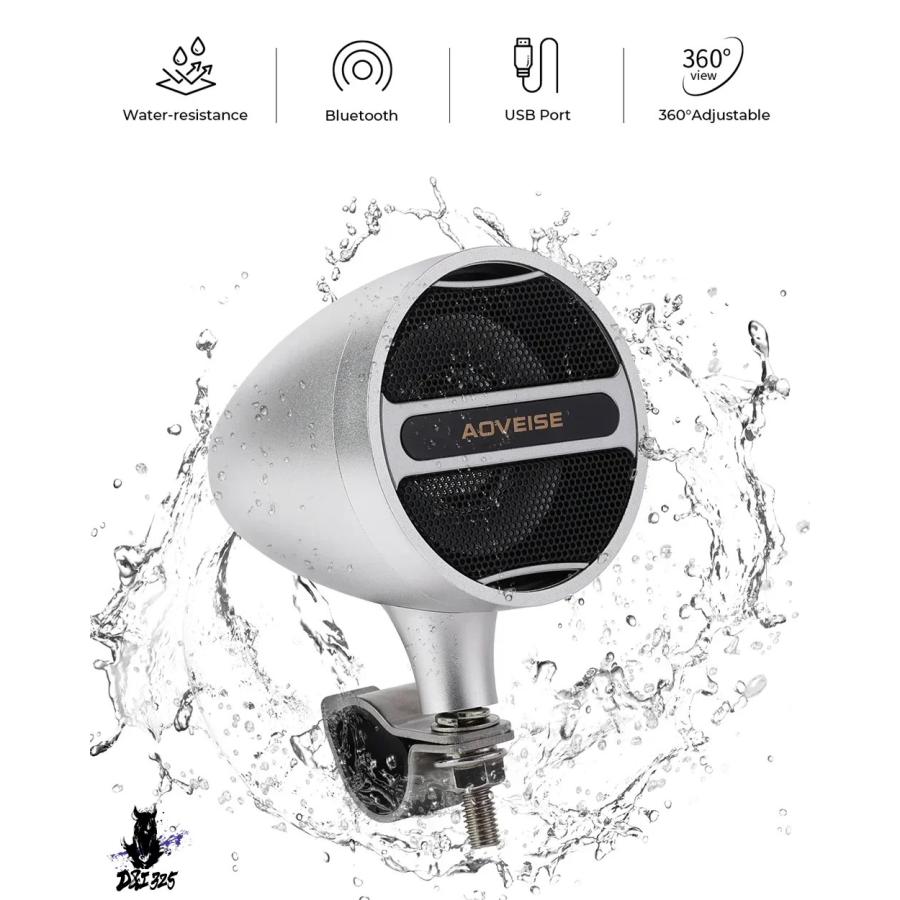 互換品】 mt473 7 8-1.25 ハンドルバー用 防水バイクBluetooth