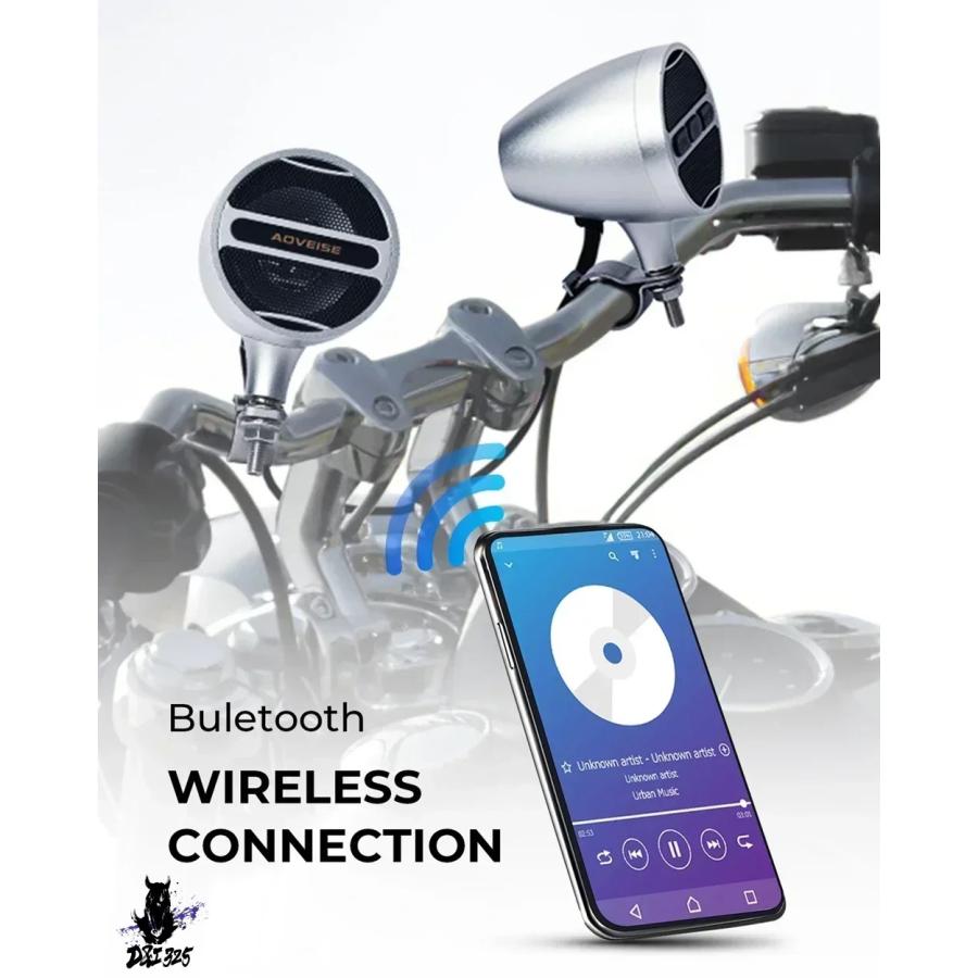互換品】 mt473 7 8-1.25 ハンドルバー用 防水バイクBluetooth