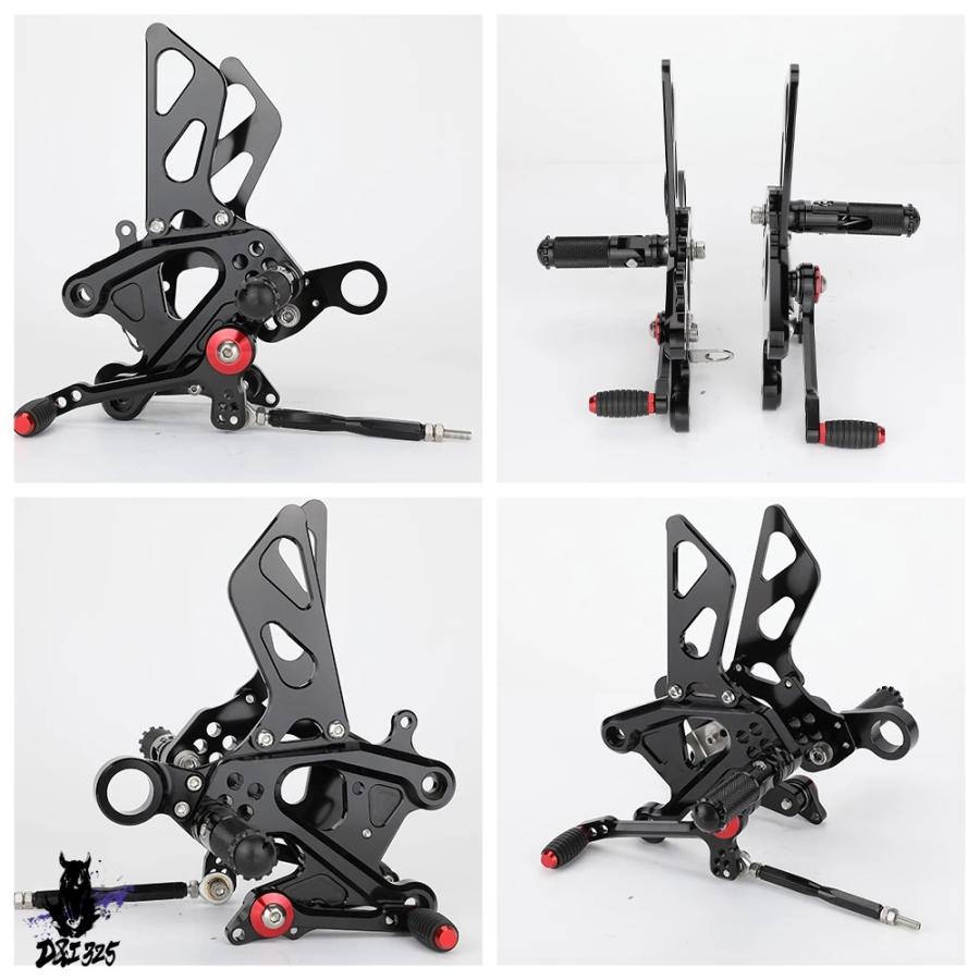 【互換品】 GSX-S1000Fカタナ GSX-S1000Z 2015 2022 - バイクのリアフットレストとフットレストを調整可能にする新しいライダーペグ 社外製