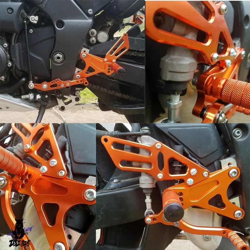 【互換品】 YZF-R1 2009-2012用 ヤマハ クロス ロッカー フットレスト リアセット 社外製の画像