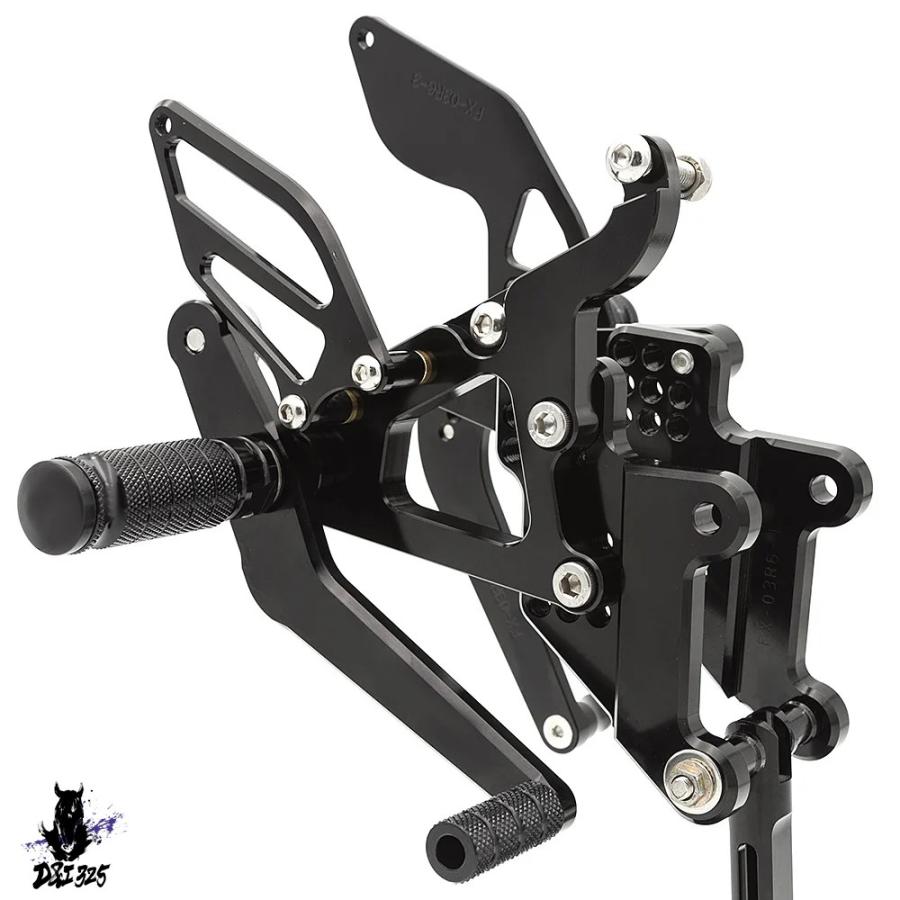 【互換品】 ヤマハ YZF-R6 2003 2004 2005 用 保護フットレストバイク リアセット フットペグアクセサリー 社外製_11
