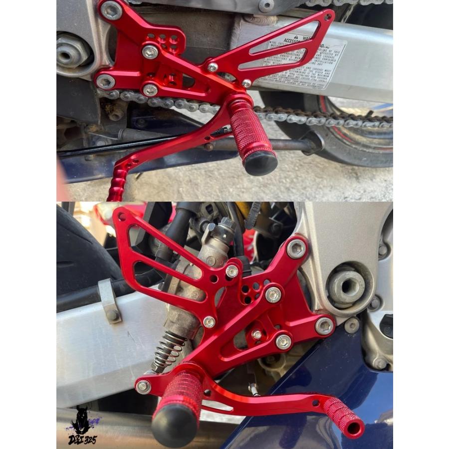 【互換品】 ホンダ CBR600 F4i 2001-2007用アルミニウム保護セット フットレスト ペグ リアセット 社外製の画像