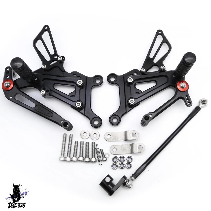 【互換品】 rs125 2t S 125 2001-2013 アルミニウムリアセット フットレスト ペダルバージョン2.0 社外製_2