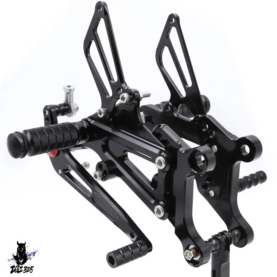 【互換品】 rs125 2t S 125 2001-2013 アルミニウムリアセット フットレスト ペダルバージョン2.0 社外製_4