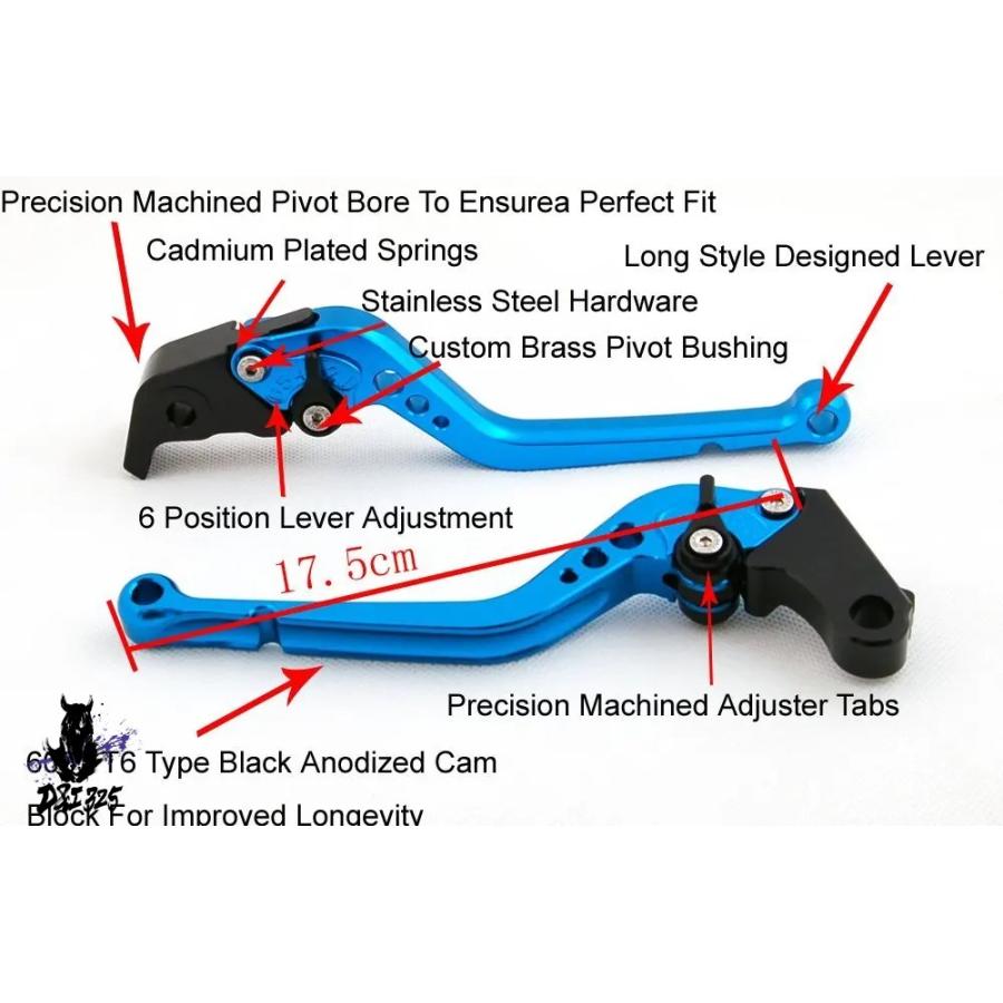 【互換品】 ヤマハ VMAX 1700 2009-2018 用 ブレーキクラッチレバー ショートロングカスタム MT-01 2004-2009 社外製_18
