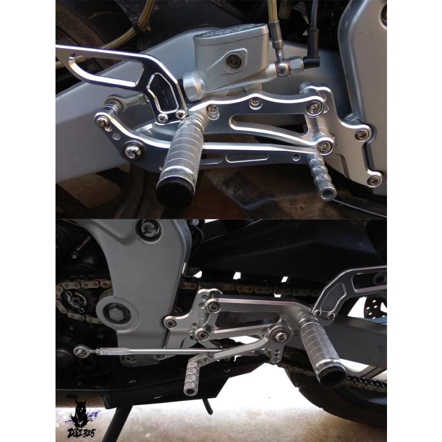 【互換品】 アプリリア RS4 125 4t RS125 2011-2016用 調節可能リアセットフットレストペダルクイックシフター 社外製_7