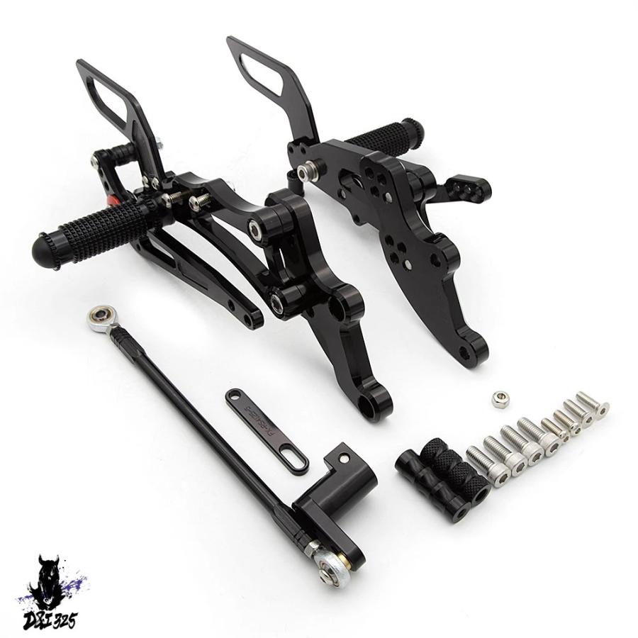 【互換品】 アプリリア RS4 125 4t RS125 2011-2016用 調節可能リアセットフットレストペダルクイックシフター 社外製_11