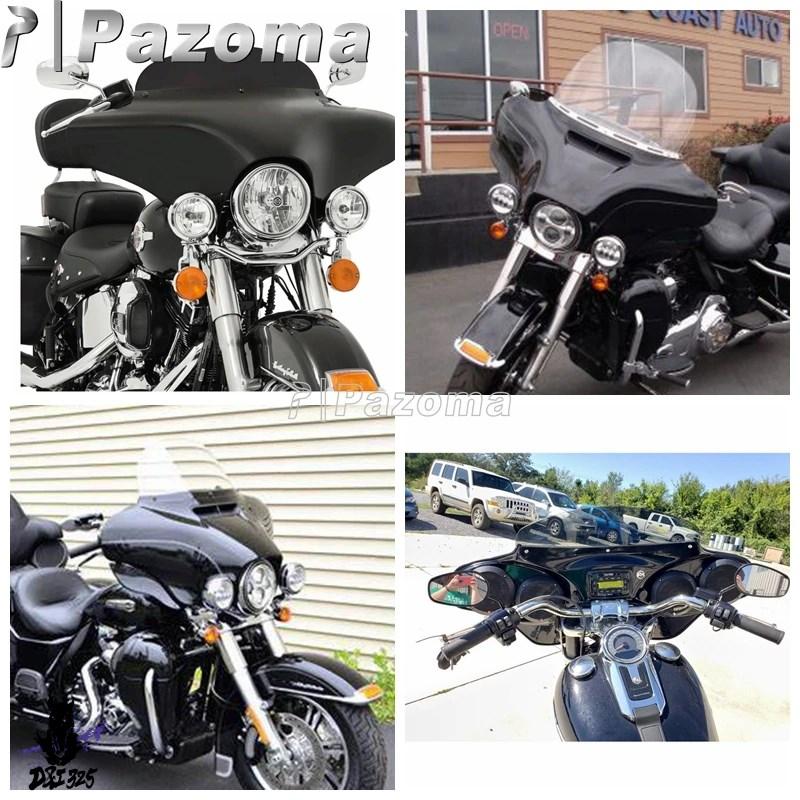 【互換品】 ハーレーロードキングソフテイルスズキVL800K1ホンダVT750 VT1100シャドウAbsプラスチックバットウィング汎用 社外製