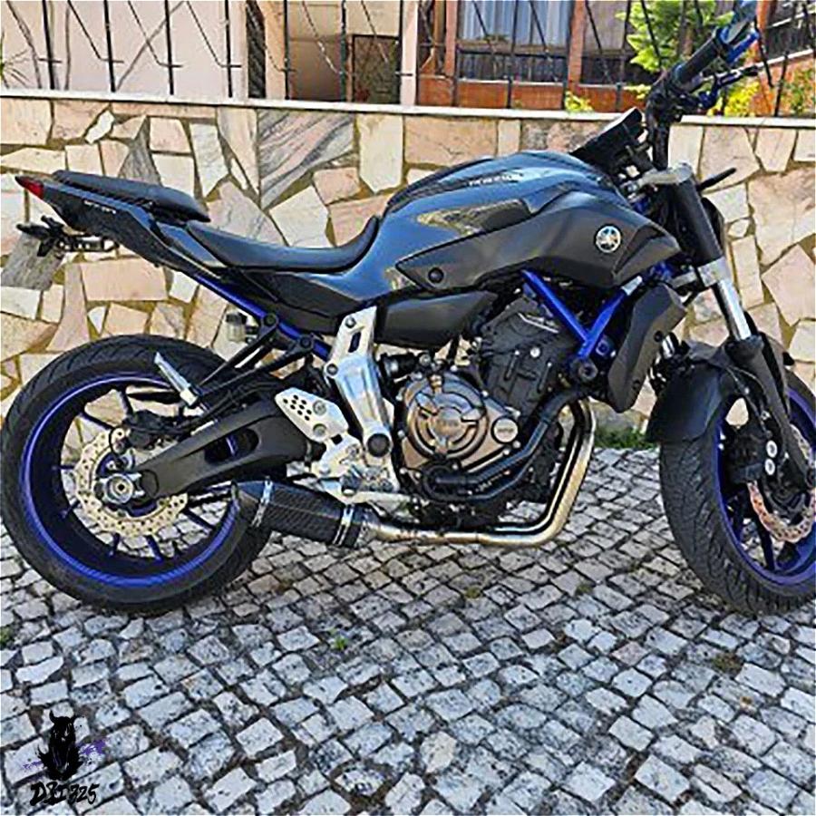 【互換品】 ヤマハ FZ-07 MT-07 GTトレーサー700 2014-2023用の二輪車用エキゾーストサイレンサー及びフロントパイプ7 社外製_5