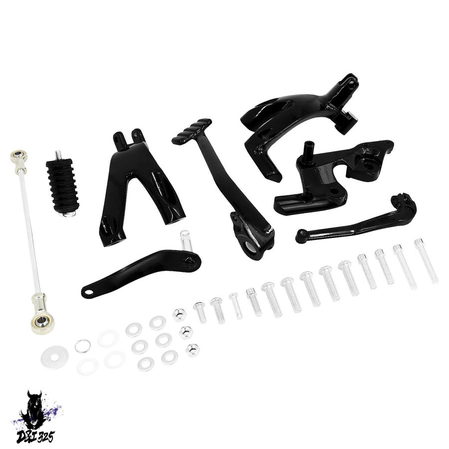 【互換品】 ハーレーダビッドソンfxst fxlr fxbb 2018-2023用 ビレットアルミニウムforwardコントロールキット 社外製の画像