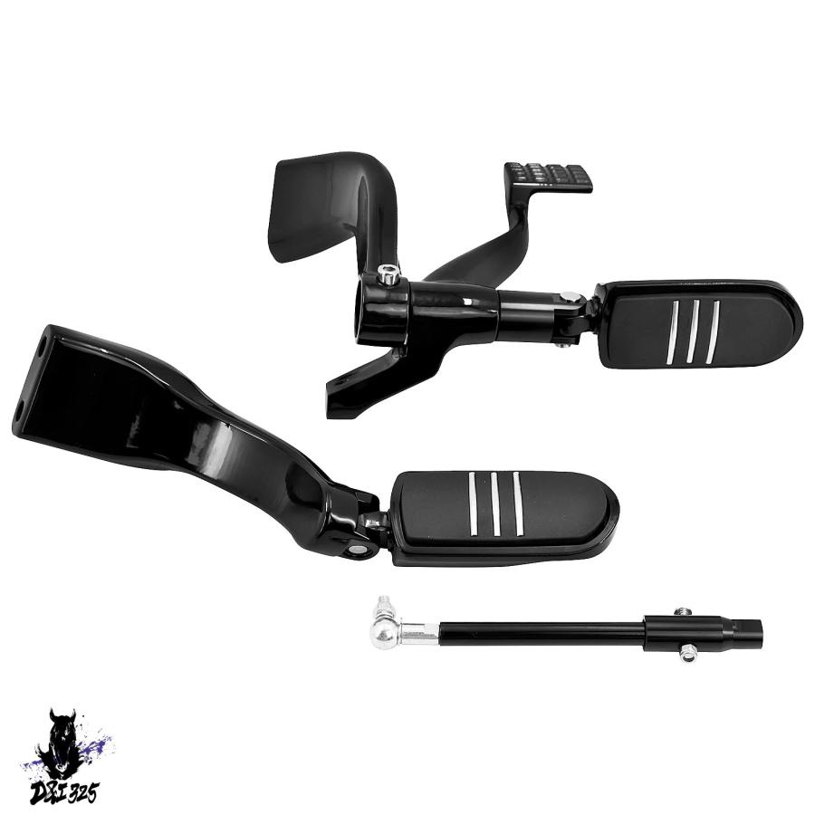 【互換品】 ハーレースポーツスターXL883用モーターサイクルミッドコントロールキットおよびフットレストセット 社外製
