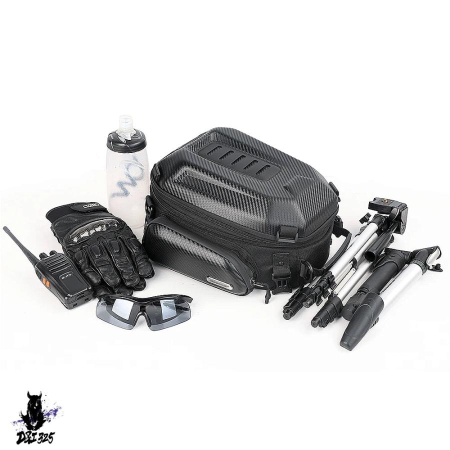 【互換品】 ラインストーンOWALK防水バイクテールバッグ ハードシェルモーター荷物 バックパック - 社外製_1