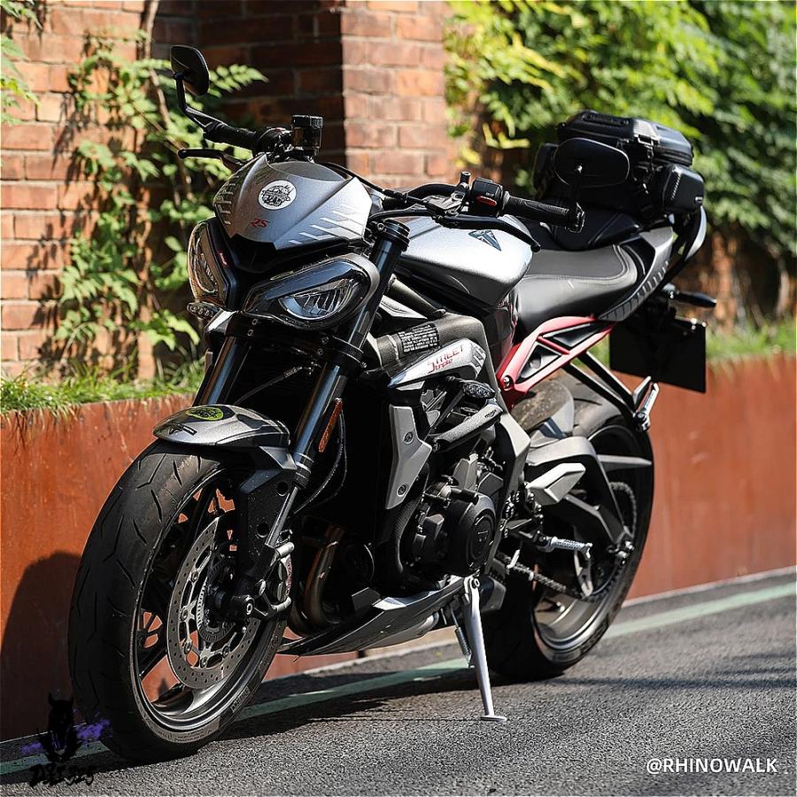【互換品】 ラインストーンOWALK防水バイクテールバッグ ハードシェルモーター荷物 バックパック - 社外製_2