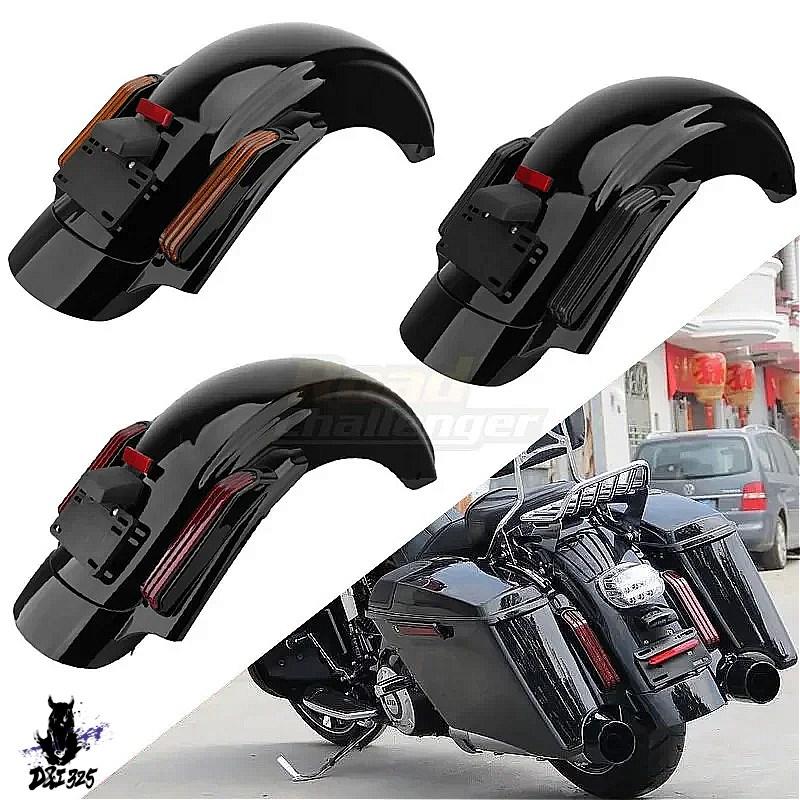 【互換品】 Harley Touring Electra Glide 2014-2023 LED Rear Fender, CVO Style Tail Light System, Street Glide Bars 社外製の画像