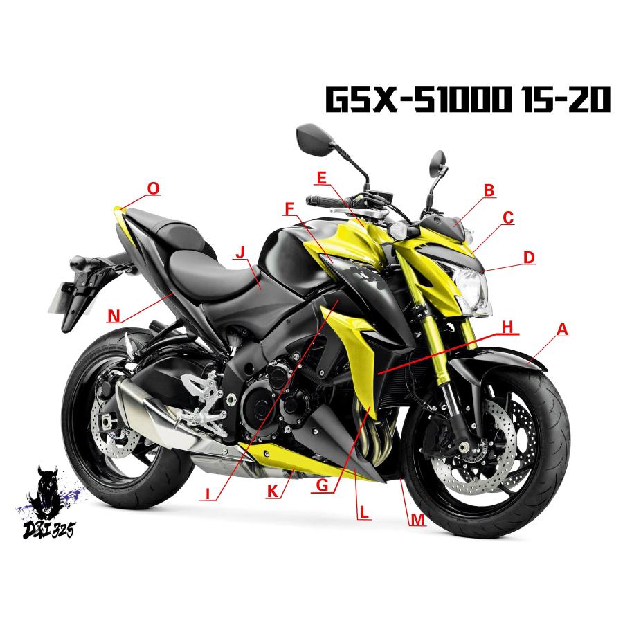 【互換品】 スズキGSX-S1000 GSXS1000 2015-2020用 フロントアッパーノーズヘッドライトフェアリングカウル 2019年モデル バイクアクセサリー 社外製の画像