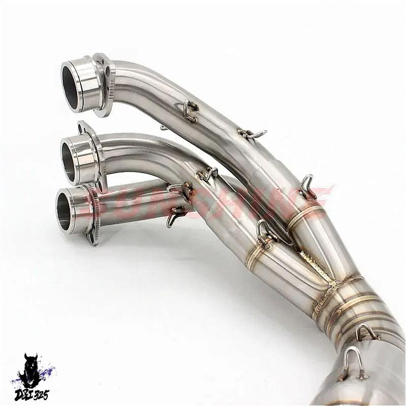 【互換品】 ヤマハ YZF MT-09 2020-2022用 ステンレス製フルエキゾーストシステムフロントパイプ 社外製の画像