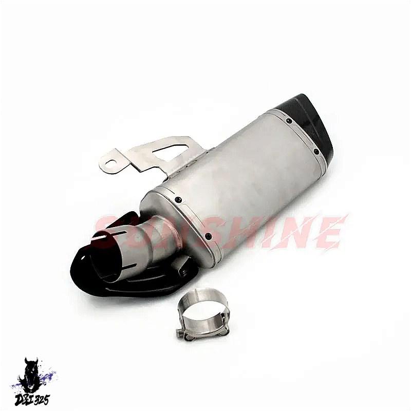 【互換品】 BMW S1000R S1000RR 2019-2022用 フルシステムモトクロスレーシングチューブリンク フロントエキゾーストサイレンサー 社外製の画像