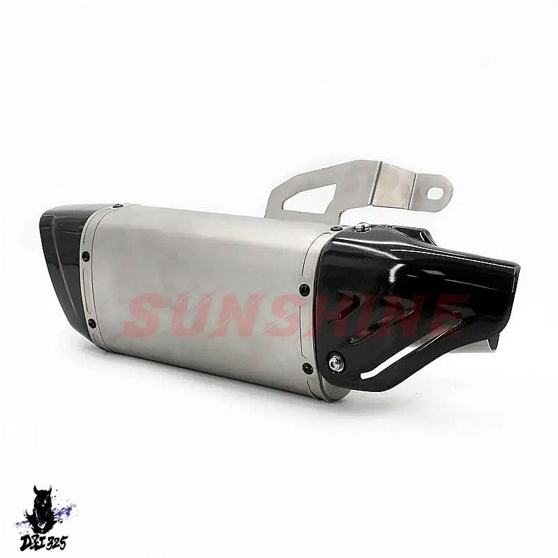 【互換品】 BMW S1000R S1000RR 2019-2022用 フルシステムモトクロスレーシングチューブリンク フロントエキゾーストサイレンサー 社外製の画像