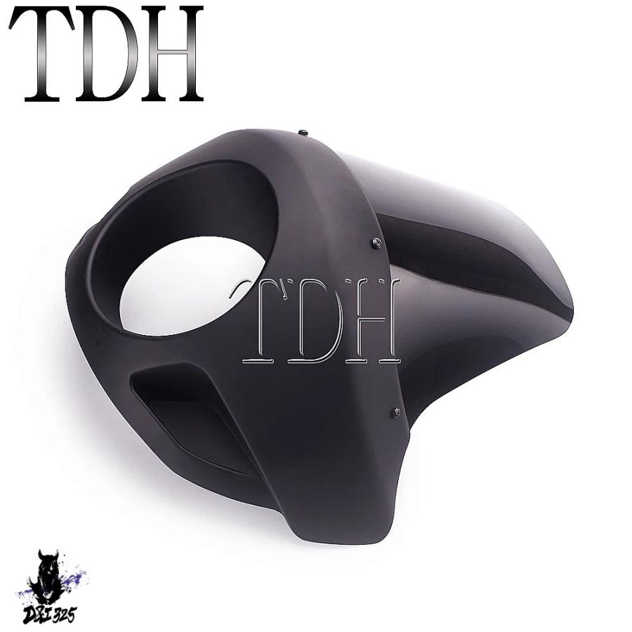 【互換品】 ハーレー スポーツスター883 1200 XL Dyna FXD用バイクヘッドライトフェアリングフロントガラスフロントマウントキット 社外製の画像