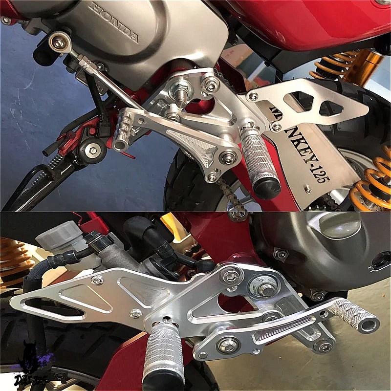 【互換品】 ホンダモンキーバイクZ125 2018-2020年用リアセットフットレスト・フットペグ 社外製_1