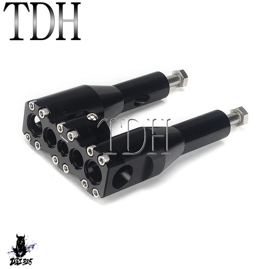 【互換品】 ハーレー XL883N Iron 1200 - 汎用アルミニウムバイクハンドルバークランプ 25mm 1インチ 12インチ 13インチ 対応 社外製の画像