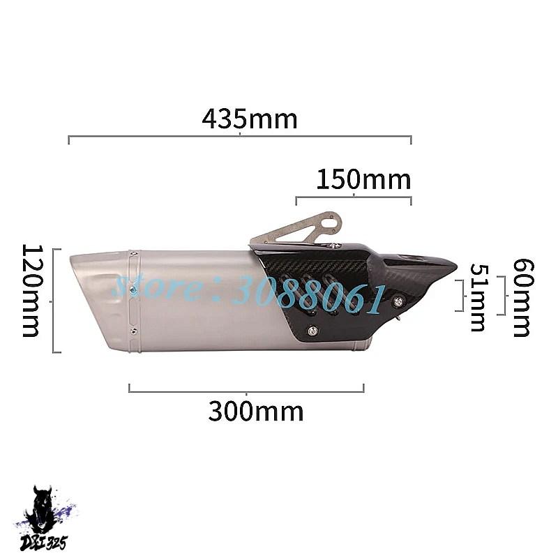 【互換品】 51mm 60mmカーボンマフラー適合 一覧 R3 ニンジャ400 Z900 CB400 CBR650 Pitbike TNT 社外製の画像