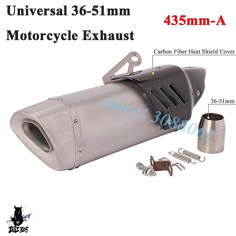 【互換品】 51mm 60mmカーボンマフラー適合 一覧 R3 ニンジャ400 Z900 CB400 CBR650 Pitbike TNT 社外製の画像