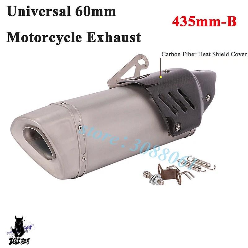 【互換品】 51mm 60mmカーボンマフラー適合 一覧 R3 ニンジャ400 Z900 CB400 CBR650 Pitbike TNT 社外製の画像