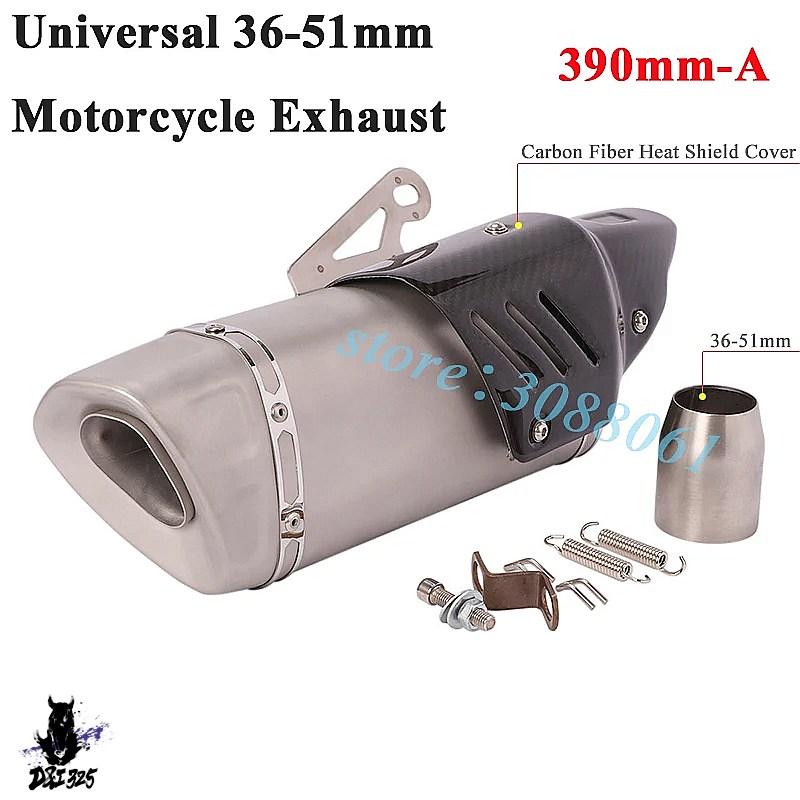 【互換品】 51mm 60mmカーボンマフラー適合 一覧 R3 ニンジャ400 Z900 CB400 CBR650 Pitbike TNT 社外製の画像