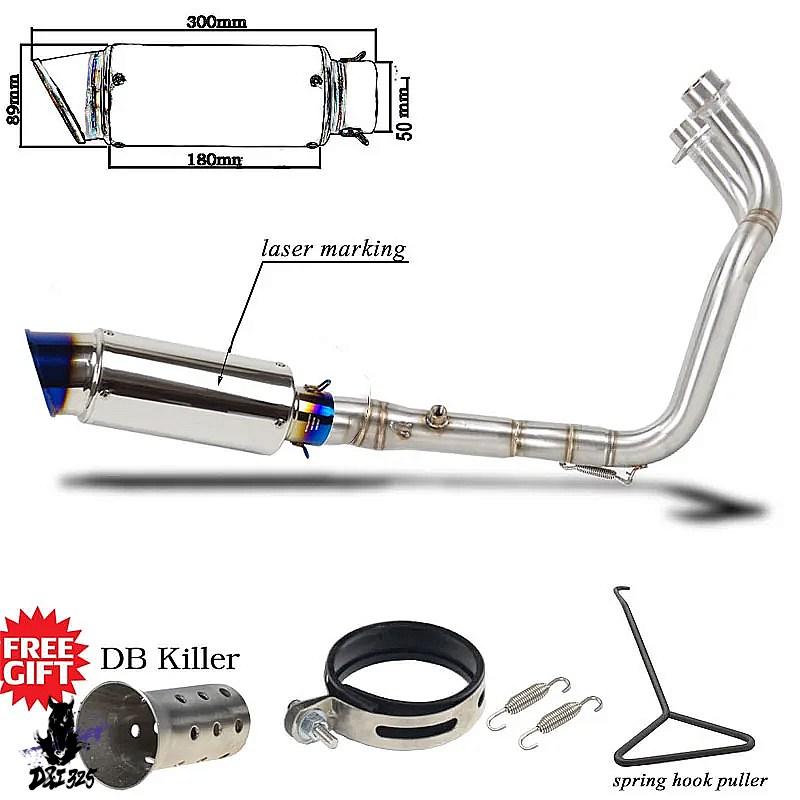【互換品】 ヤマハ パイプMT-07 FZ-07 mt07 fz07 mt 07 2014-2021 xsr700 2014-2021 カーボンエキゾーストサイレンサー 社外製の画像