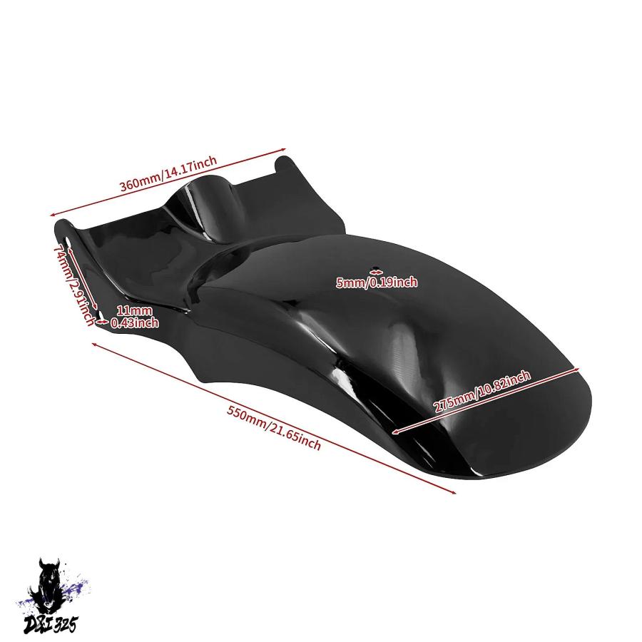【互換品】 ハーレーソフテイルブレイクアウト FXBRS ワイドボーイ FSTF FXDR 2018-2023 のライトしバイクマッドガードカバー ショートリア 社外製_5
